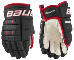 Bauer Pro Series Junior Hockey Gloves -Hockey Equipment Store 1058651 BKR
