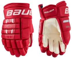 Bauer Pro Series Junior Hockey Gloves -Hockey Equipment Store 1058651 RED