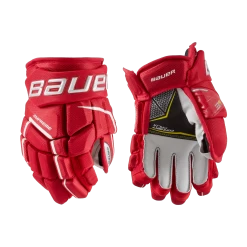 Bauer Supreme 3S Junior Hockey Gloves -Hockey Equipment Store 1058652 RED 1