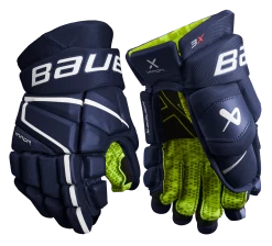 Bauer Vapor 3X Junior Hockey Gloves -Hockey Equipment Store 3X JR FRONT NAV1
