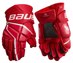 Bauer Vapor 3X Intermediate Hockey Gloves -Hockey Equipment Store 3X SR FRONT RED2 aad738a5 bcda 41b8 b600 e08de21139e5
