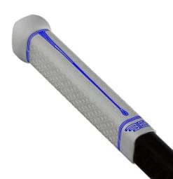 Buttendz Flux Z Stick Grip -Hockey Equipment Store BUTT Flux White Tilt BLUE WEB