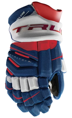 True Hockey True Catalyst 9X Junior Hockey Gloves -Hockey Equipment Store CT9xGlove Red White Blue