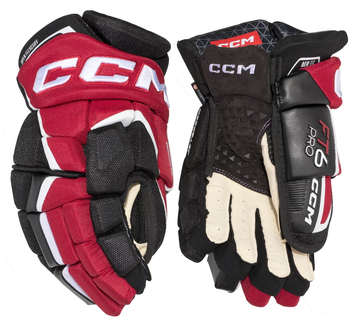 CCM JetSpeed FT6 Pro Junior Hockey Gloves 3 CCM JetSpeed FT6 Pro Junior Hockey Gloves