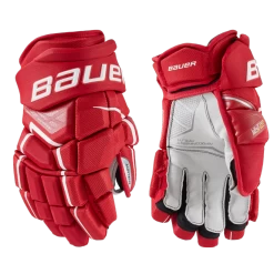 Bauer Supreme Ultrasonic Senior Hockey Gloves -Hockey Equipment Store SUPREMEULTRASONICGloveSenior RED