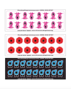 HockeySupremacy.com Hockey Helmet Stickers