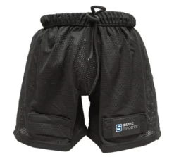 Blue Sports Jock Pro Shorts With Cup And Velcro Senior